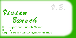 vivien bursch business card